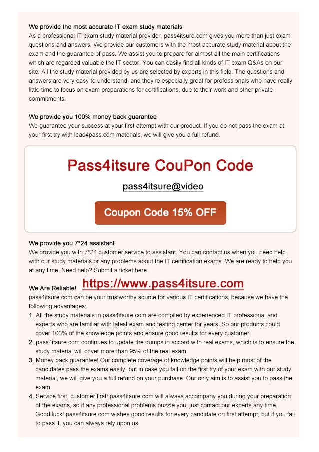 pass4itsure AZ-300 coupon