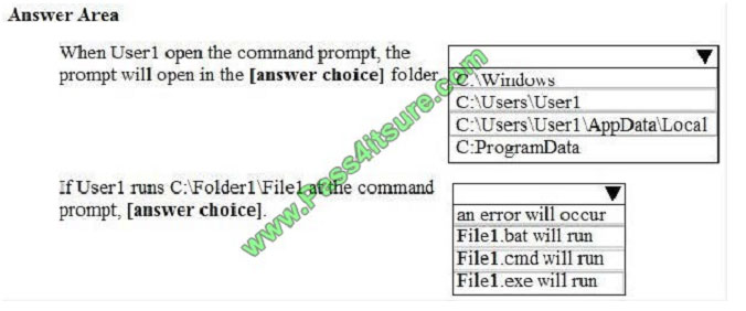 pass4itsure md-100 exam question q2-1