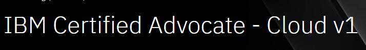 IBM Cloud Advocate v1